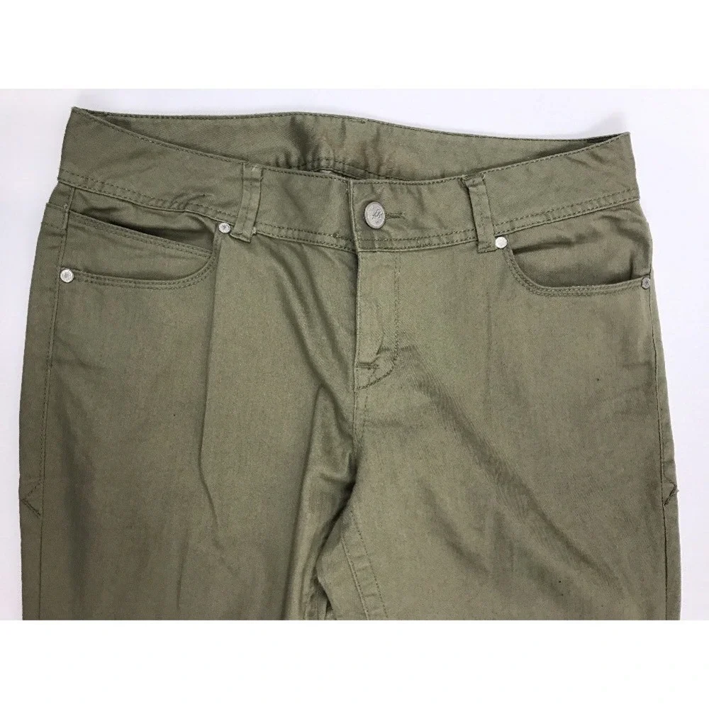 American Rag Crop Skinny Jeans Pants Juniors‎  Size 13 Zipper Cuff Brown